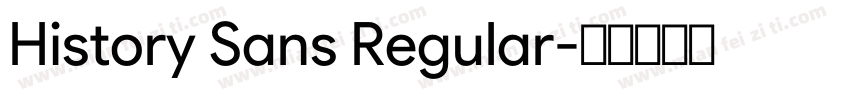 History Sans Regular字体转换